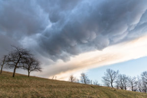 Leuchtenburg, thunderstorm, Mammatus clouds, Thuringia, Germany Leuchtenburg, thunderstorm, Mammatus clouds, Thuringia, Germany